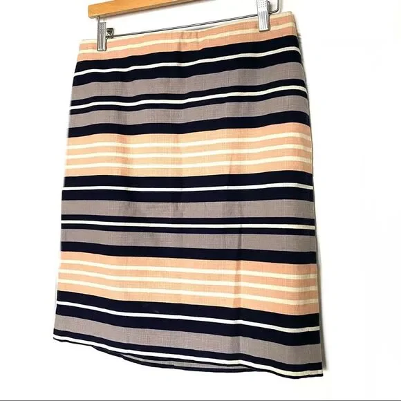 Taylor Pencil Skirt ストライプ(navy)